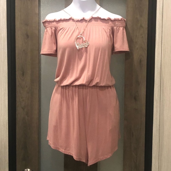 Sassy Pretty in Pink Ladies Romper - Picture 1 of 3
